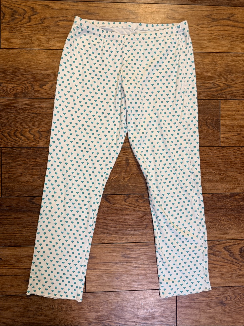 Roller Rabbit Bottoms with Light Blue Heart Print